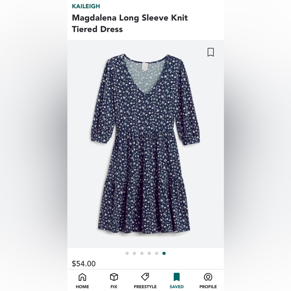 Cute dress with long sleeves very comfortable to wear anywhere. New